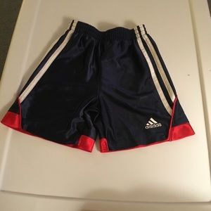 Adidas Boys Navy/White/Red Shorts. Size 2T